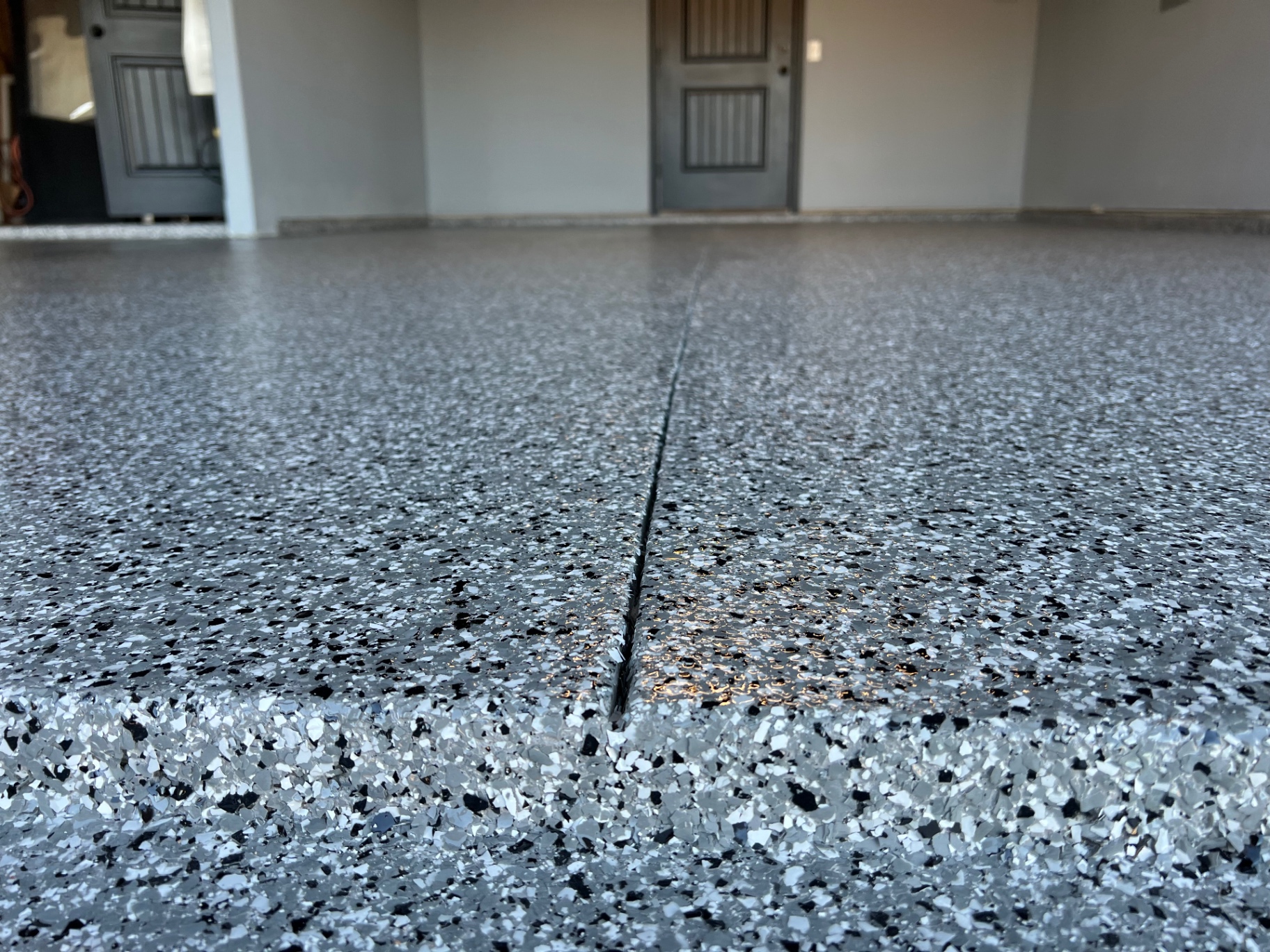 Garage epoxy floor coating installed in Fair Grove, MO